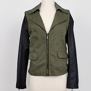 YOKI Green/Black Moto Jacket